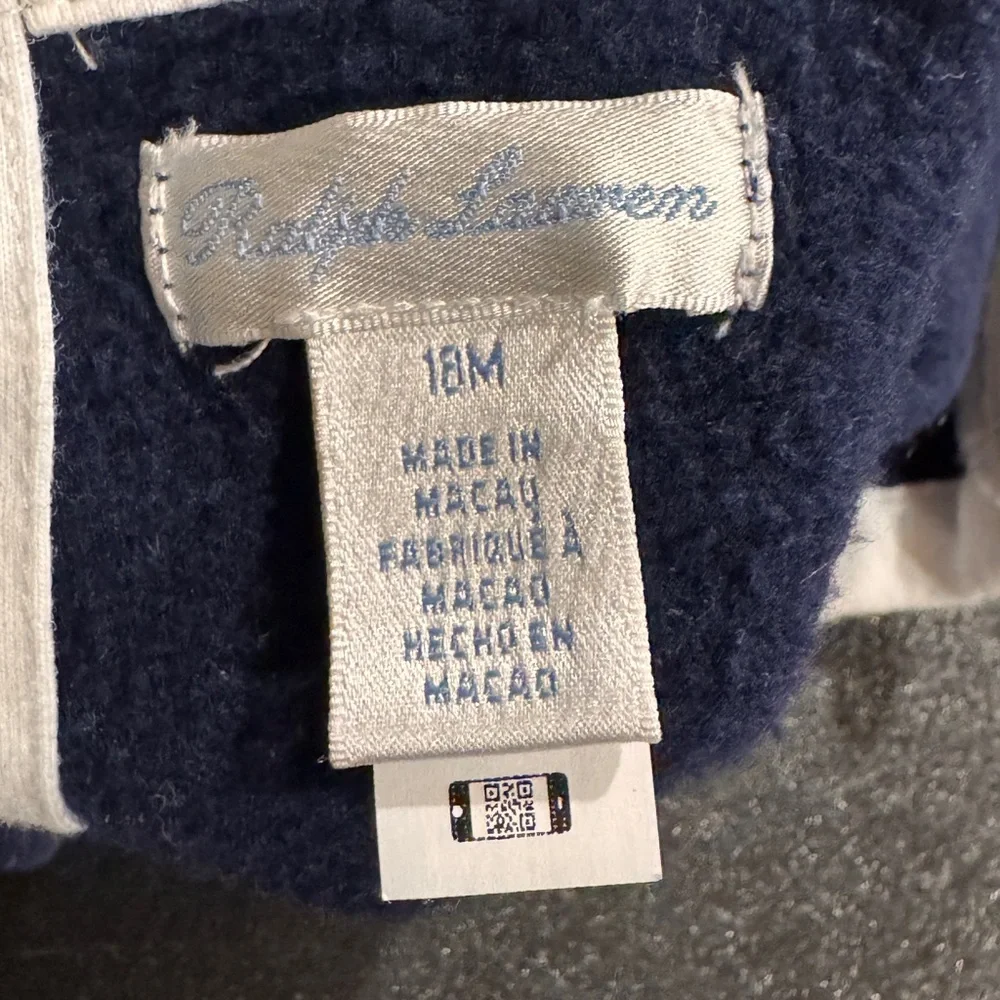 Ralph Lauren Navy Blue Kids top size 18 months